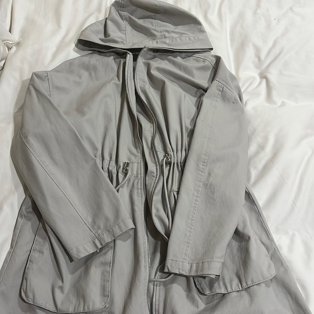 light grey coat